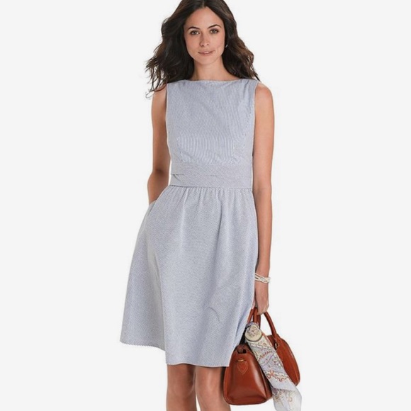 Brooks Brothers Petite Seersucker Dress 